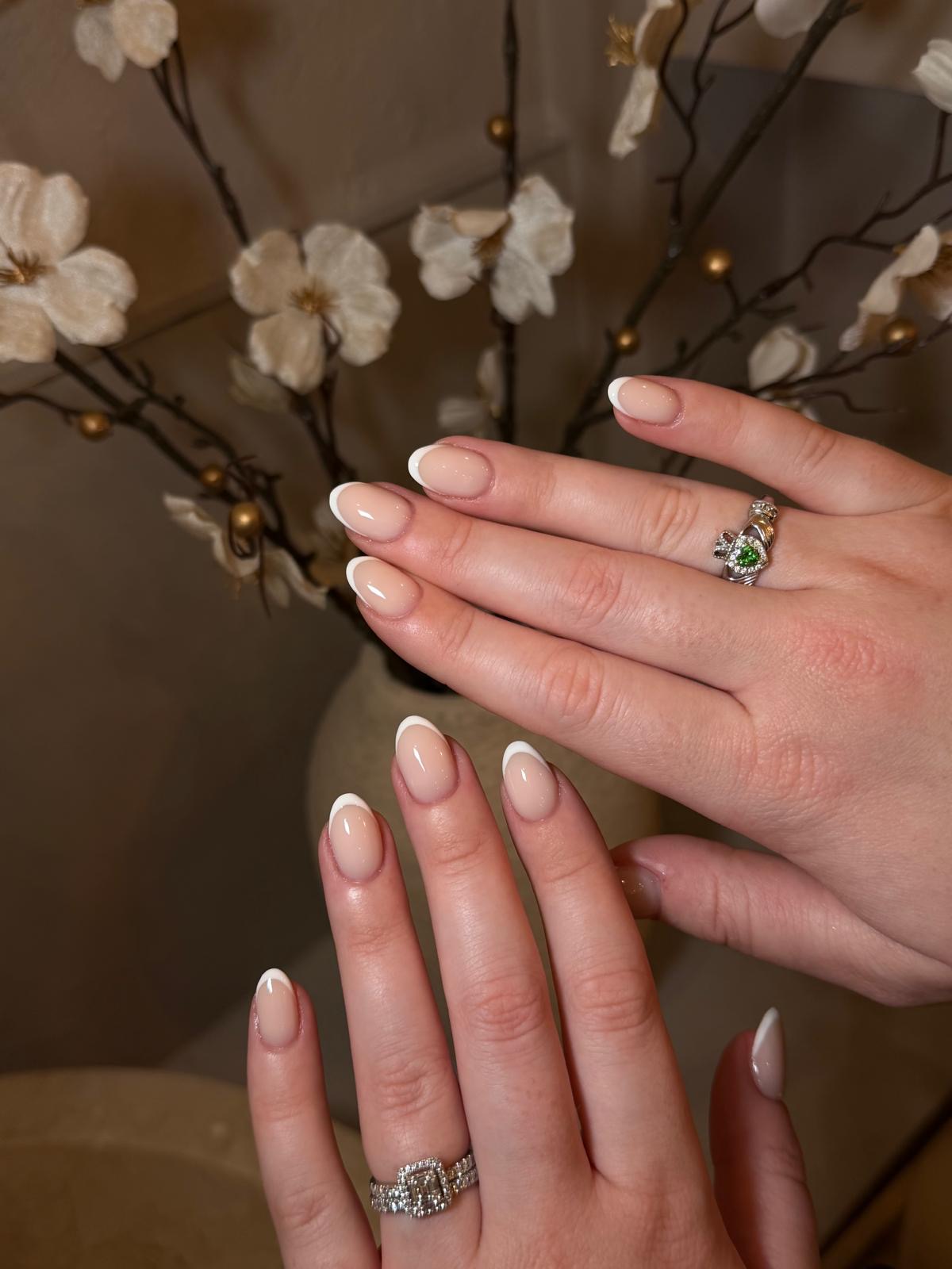 Elegant French manicure