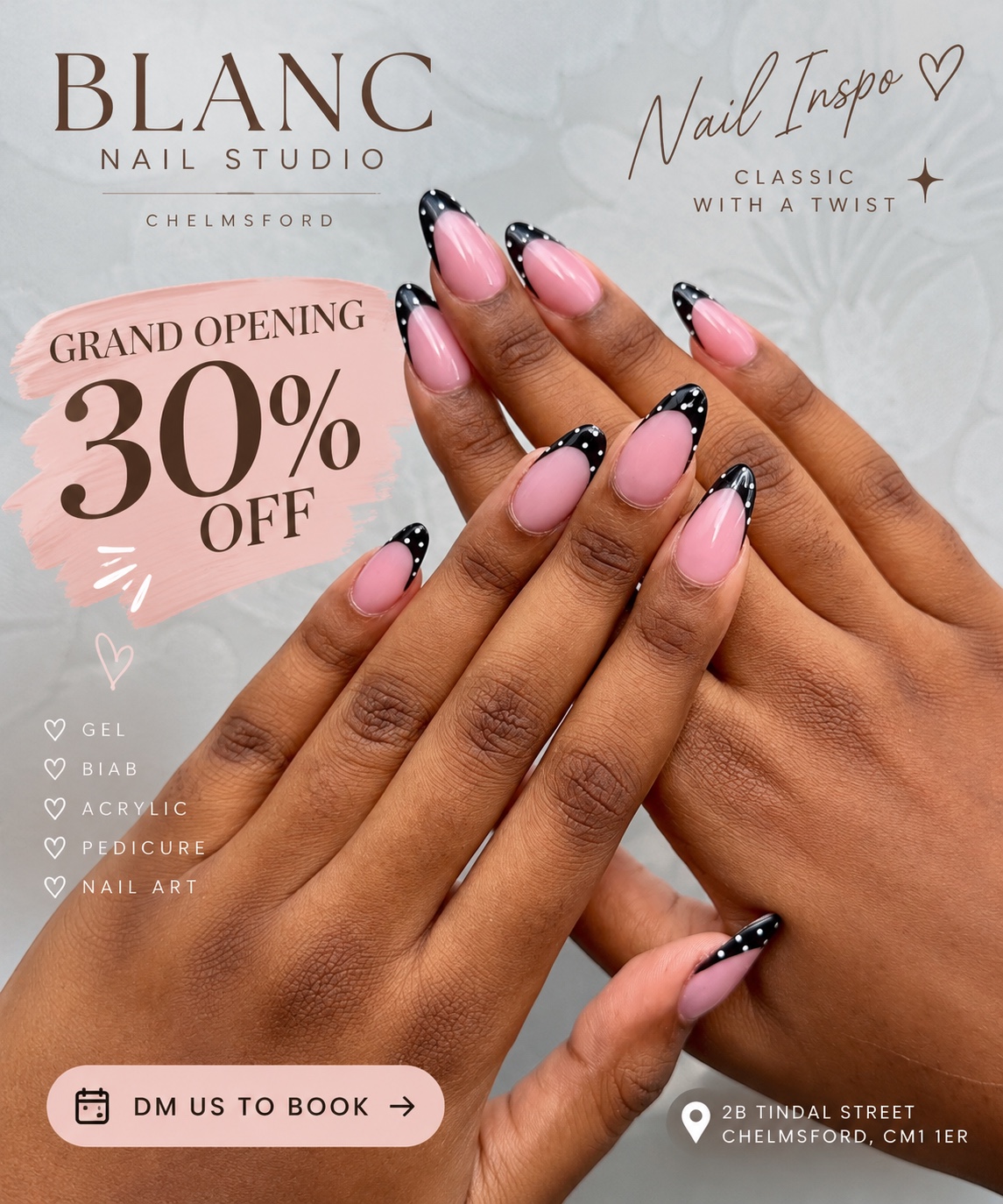 Blanc Nail Studio opening offer